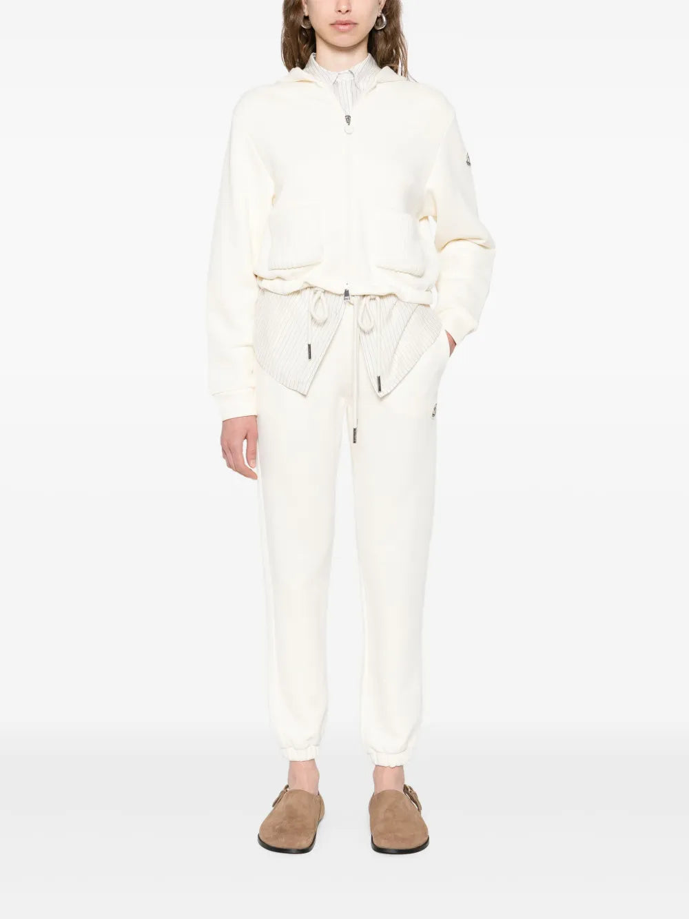 Logo-patch pants