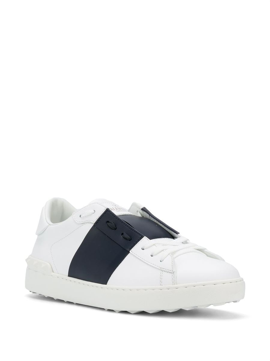 OPEN LEATHER SNEAKERS