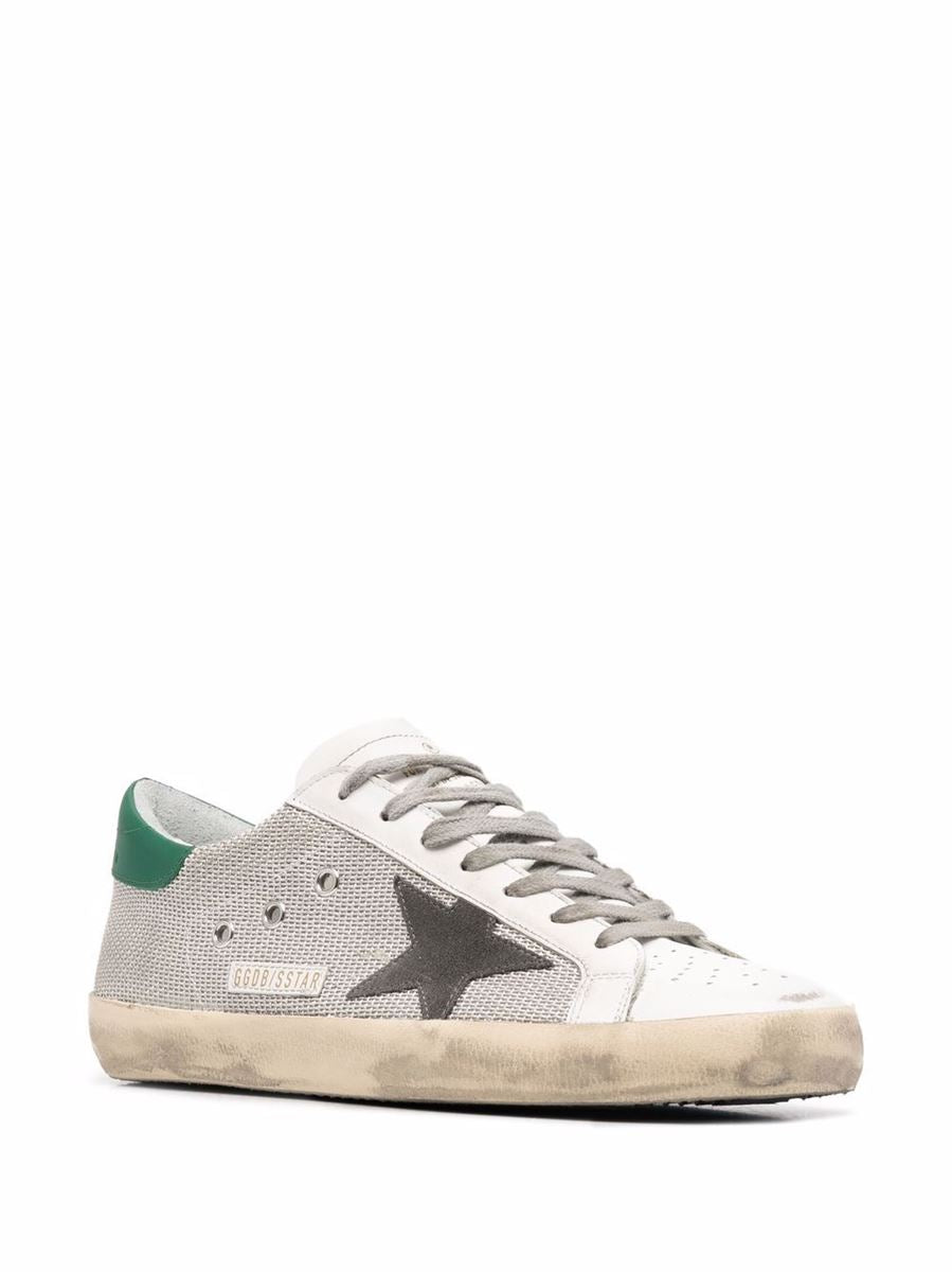 SUPER-STAR SNEAKERS WITH MESH PANELS -  GOLDEN GOOSE -  Verso