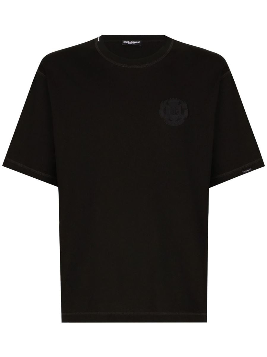 EMBROIDERED LOGO T-SHIRT DOLCE & GABBANA