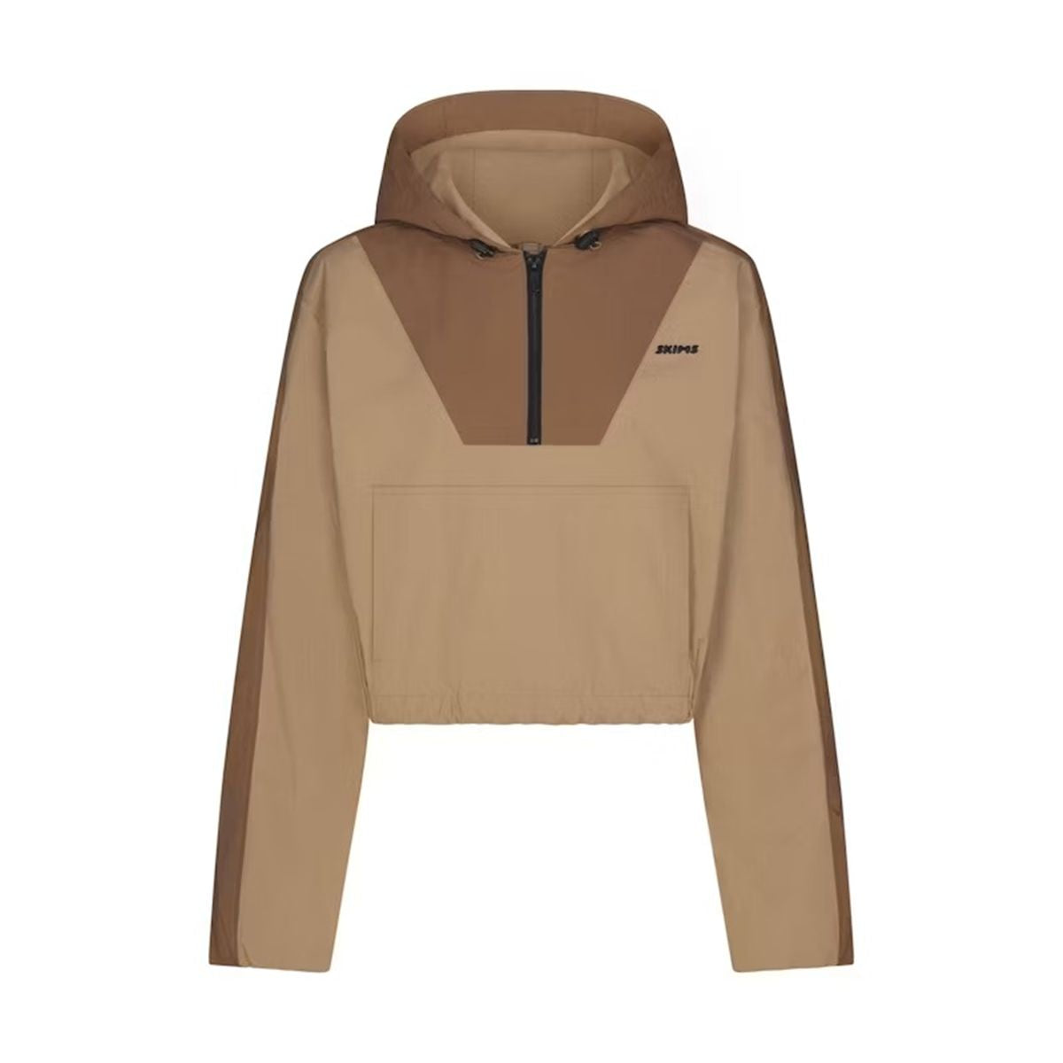 Woven Cotton Half Zip Pullover