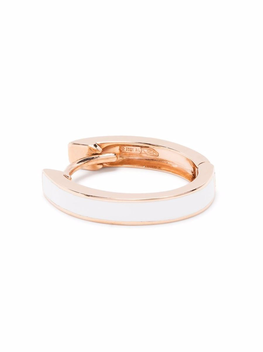 18KT ROSE GOLD HOOP EARRINGS - ANAPSARA - Verso