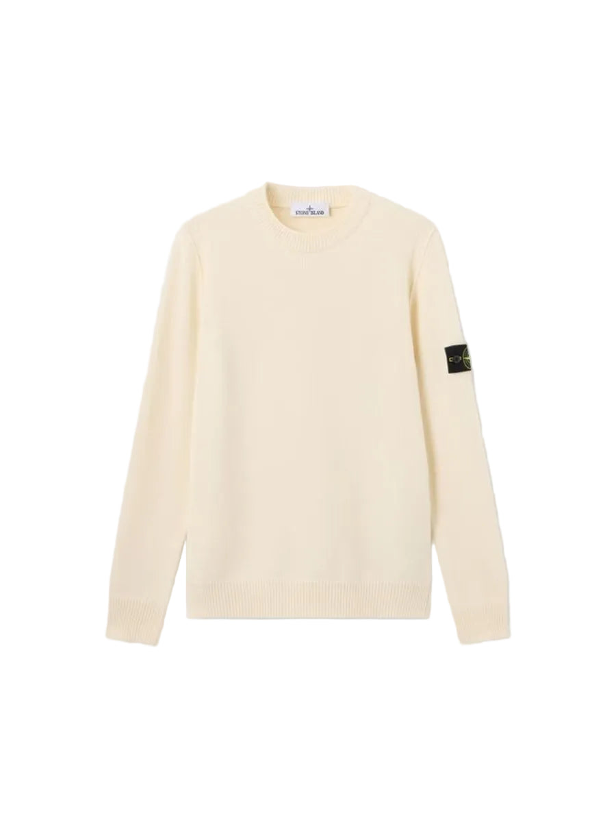 Regular-fit crewneck jumper with ribbed trims