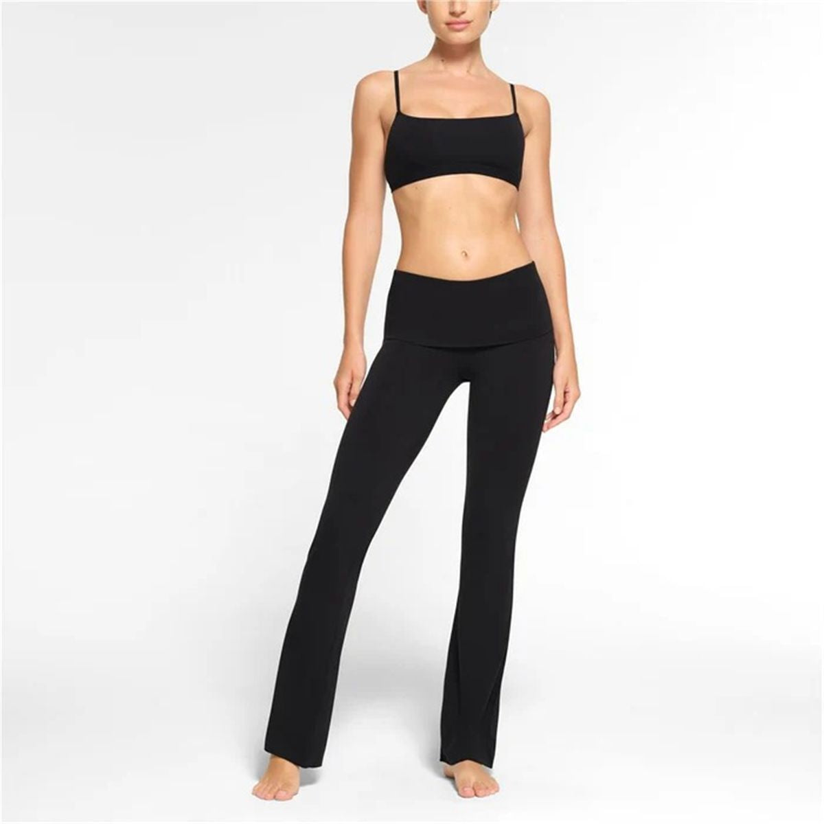 Cotton Jersey Foldover Pants-SKIMS-Verso