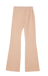 4G-JACQUARD FLARED TROUSERS