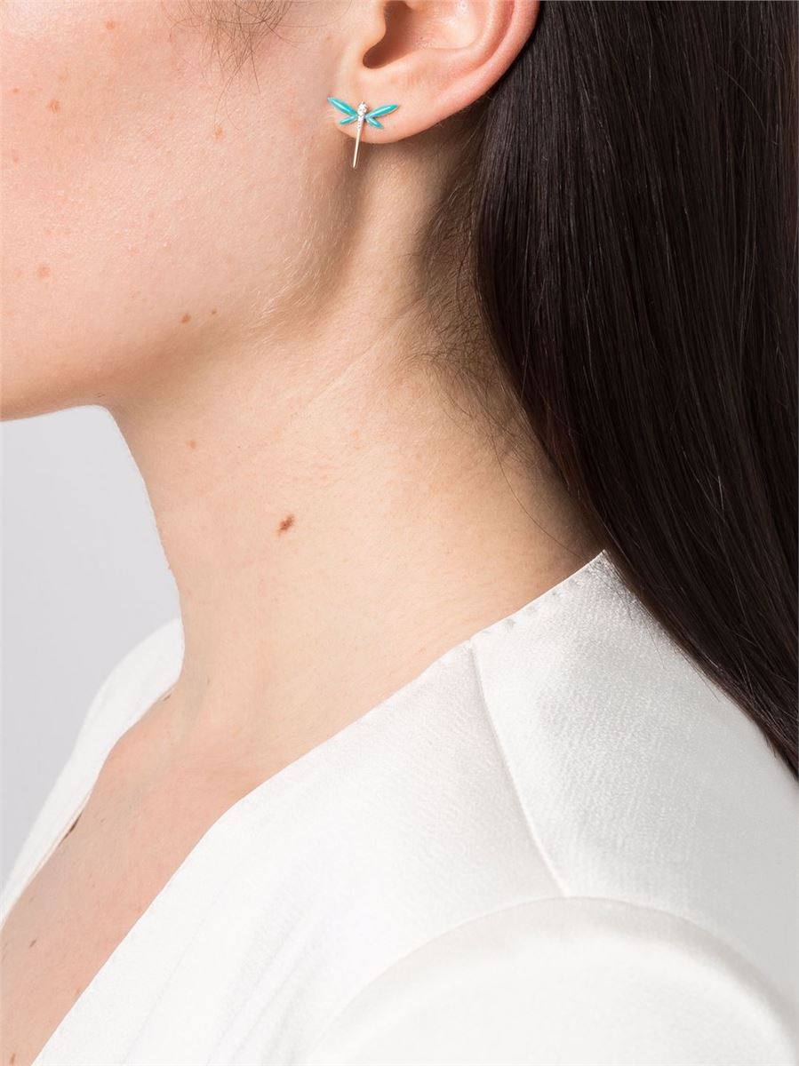 18KT ROSE GOLD EARRINGS AND NECKLACE - ANAPSARA - Verso