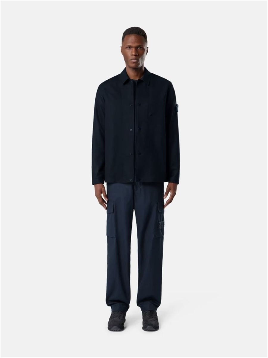 Regular-fit overshirt with chest pocket