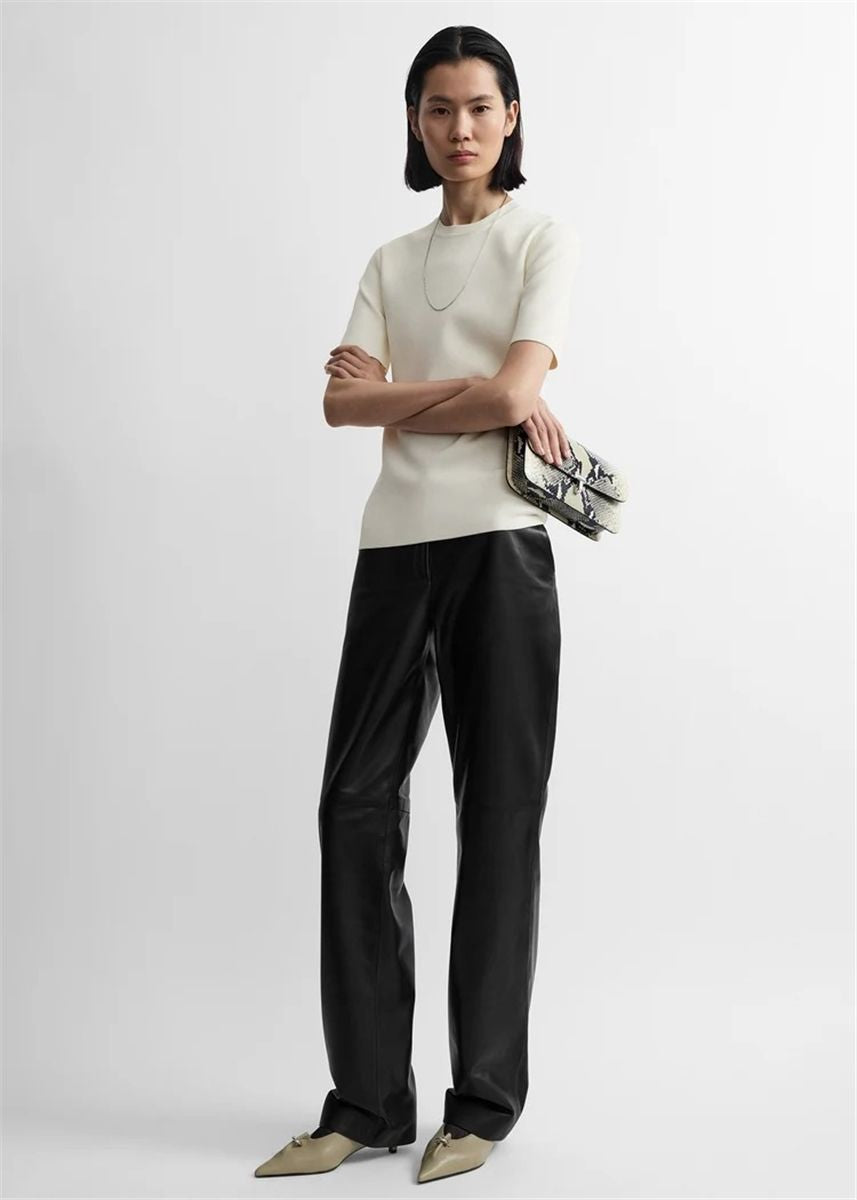 Easy leather trousers black-TOTEME-Verso