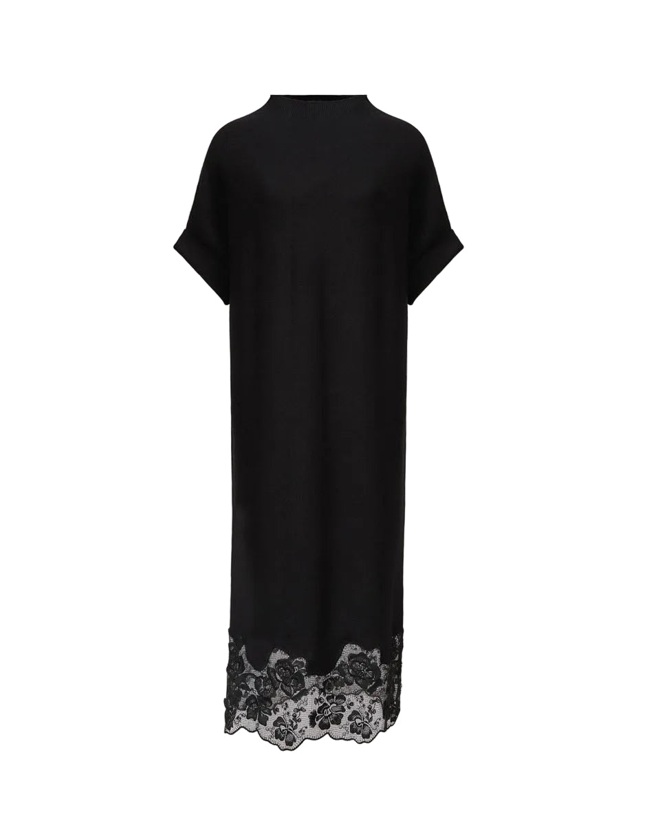 Kimono wool dress-FABIANA FILIPPI-313540-38-Verso