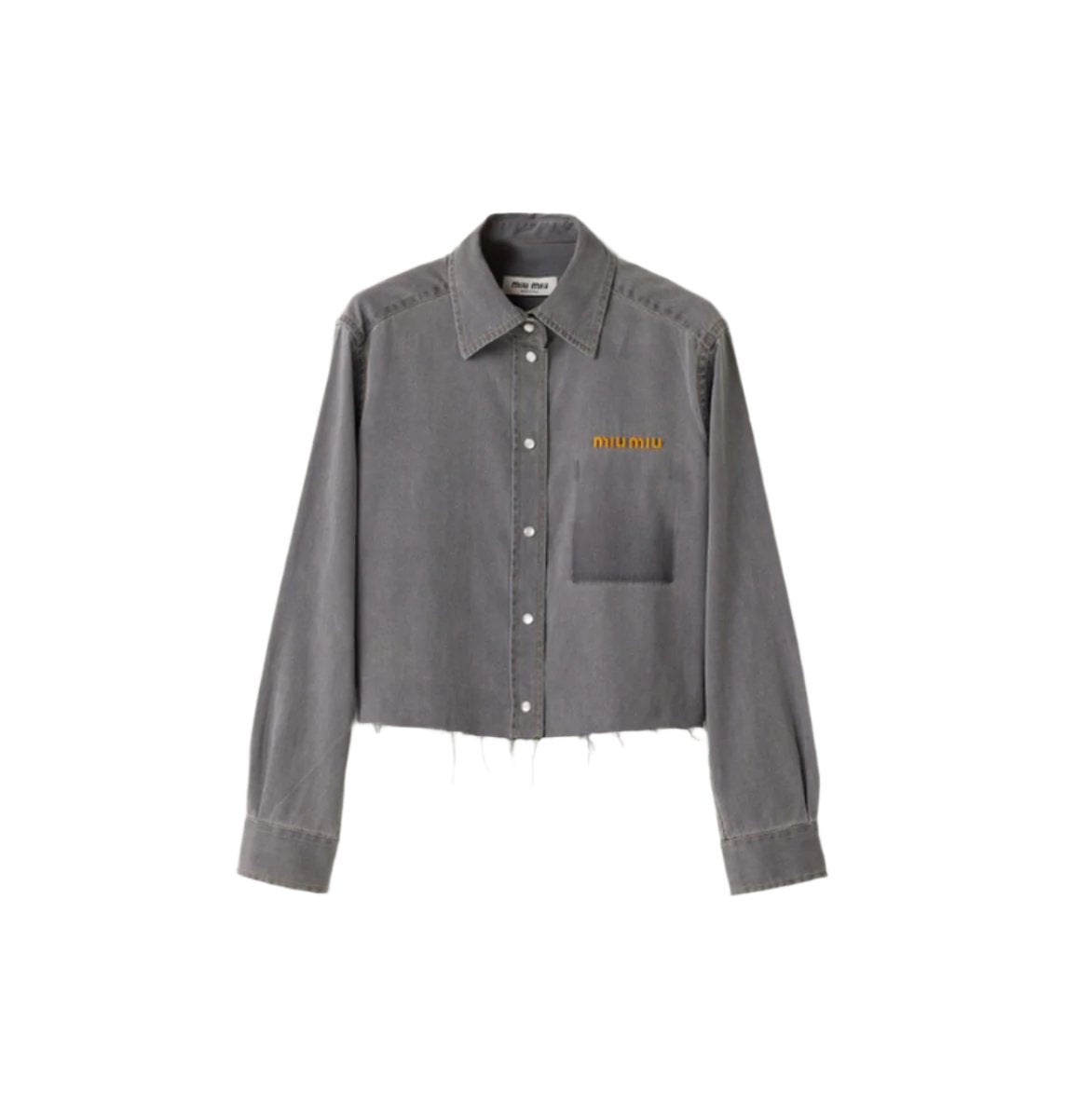 CROPPED CHAMBRAY SHIRT -  MIU MIU -  Verso
