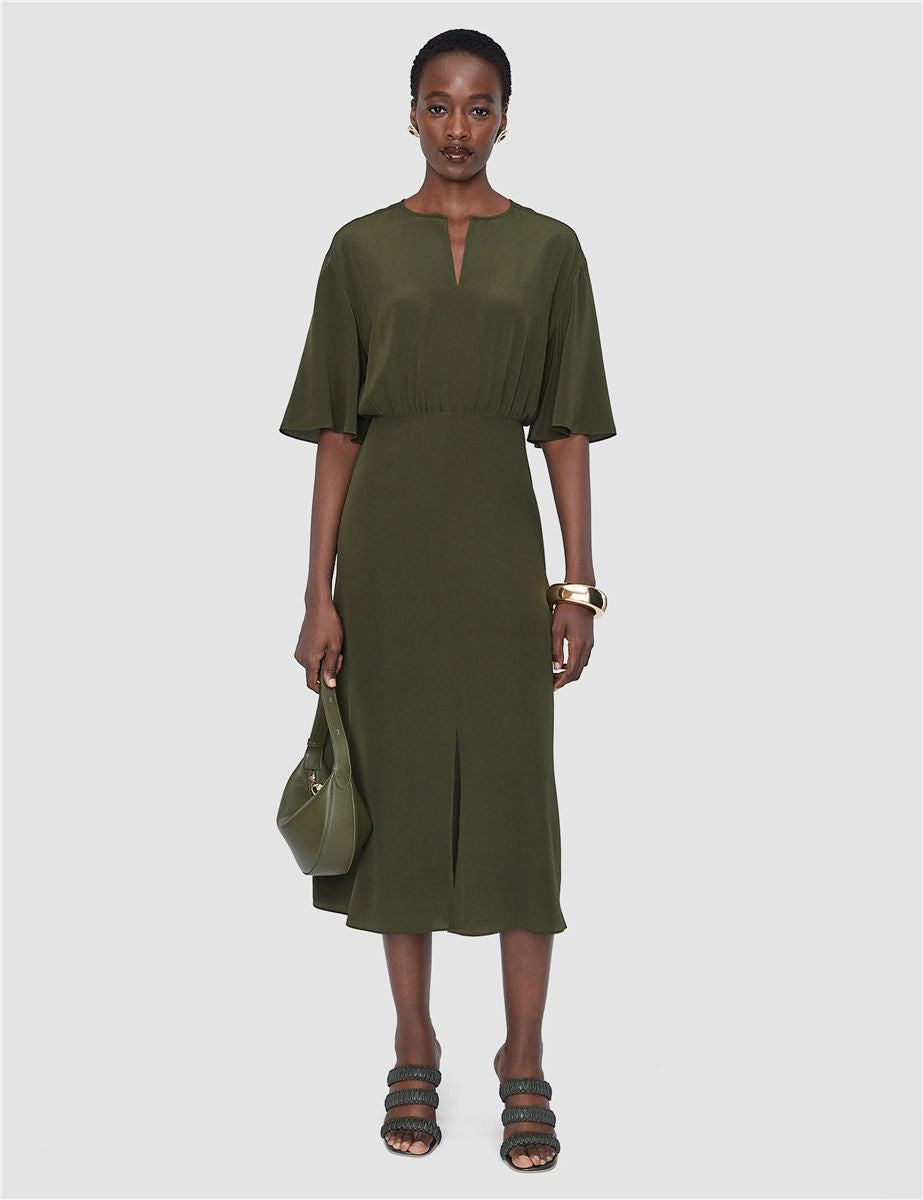 Silsila Crepe de Soie Silk Dress-JOSEPH-Verso