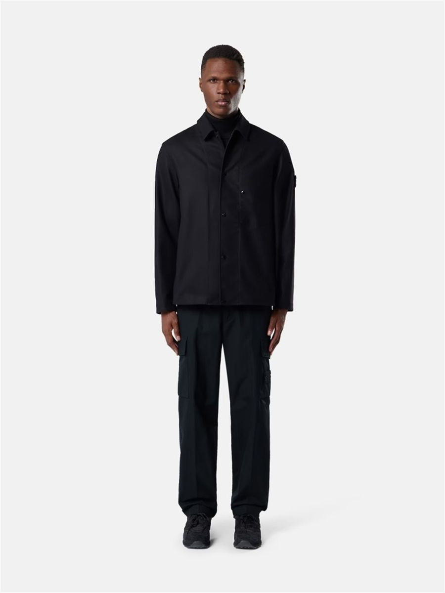 Regular-fit overshirt with chest pocket