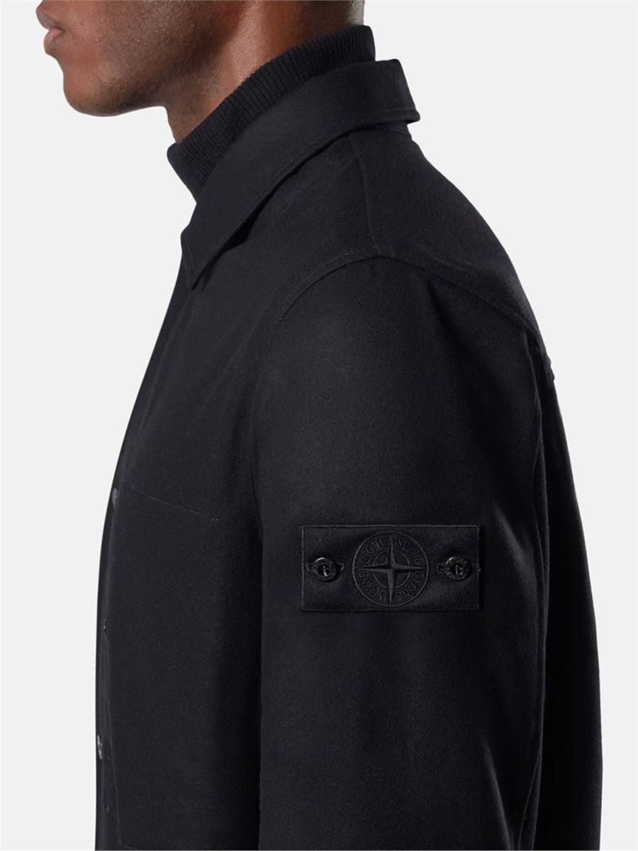 Regular-fit overshirt with chest pocket