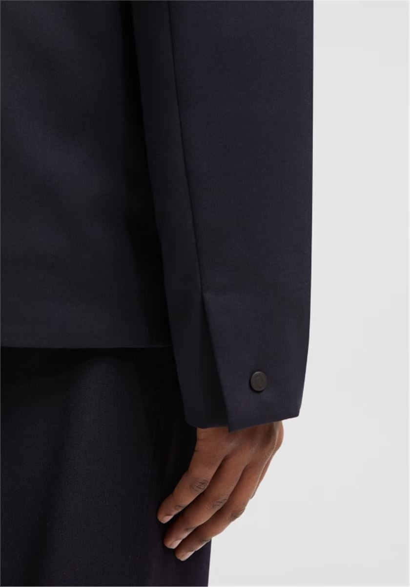PLUMEL WOOL GABARDINE DOWN SHIRT JACKET - MONCLER - Verso
