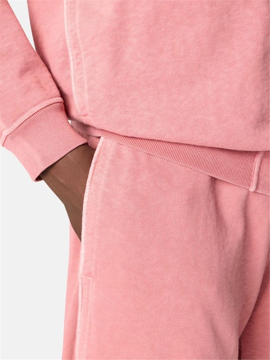 Loose-wide-leg-fit jogger shorts with pockets-STONE ISLAND-Verso