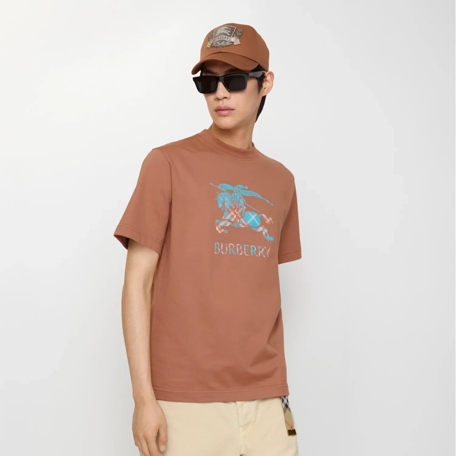 Ekd ombré cotton t-shirt-BURBERRY-Verso