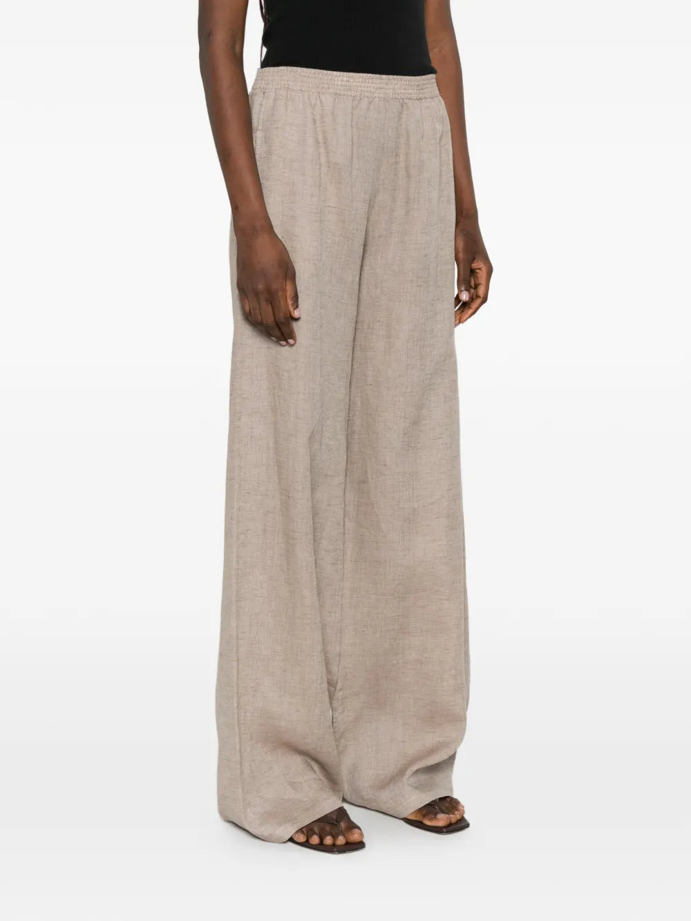 Elastic-waistband trousers-FABIANA FILIPPI-Verso