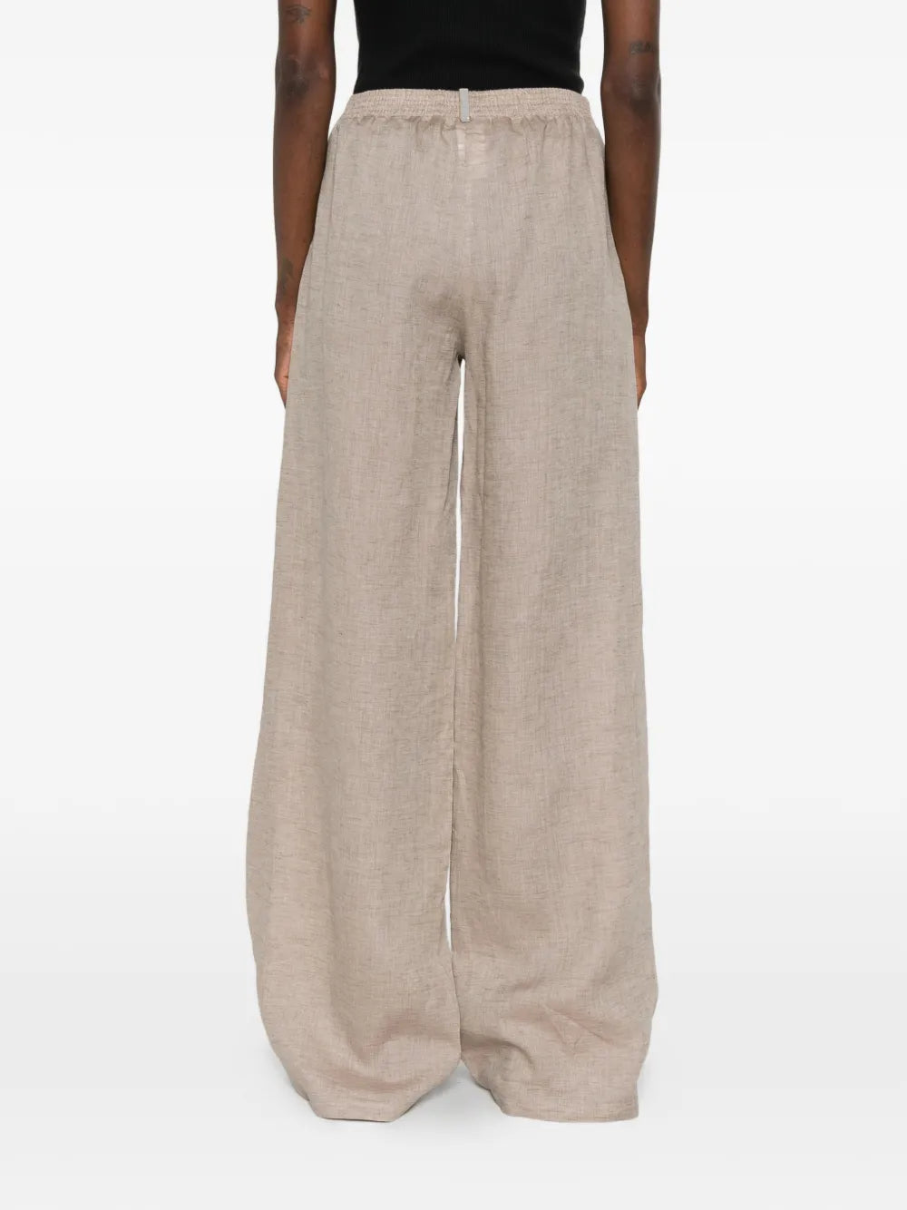Elastic-waistband trousers-FABIANA FILIPPI-Verso