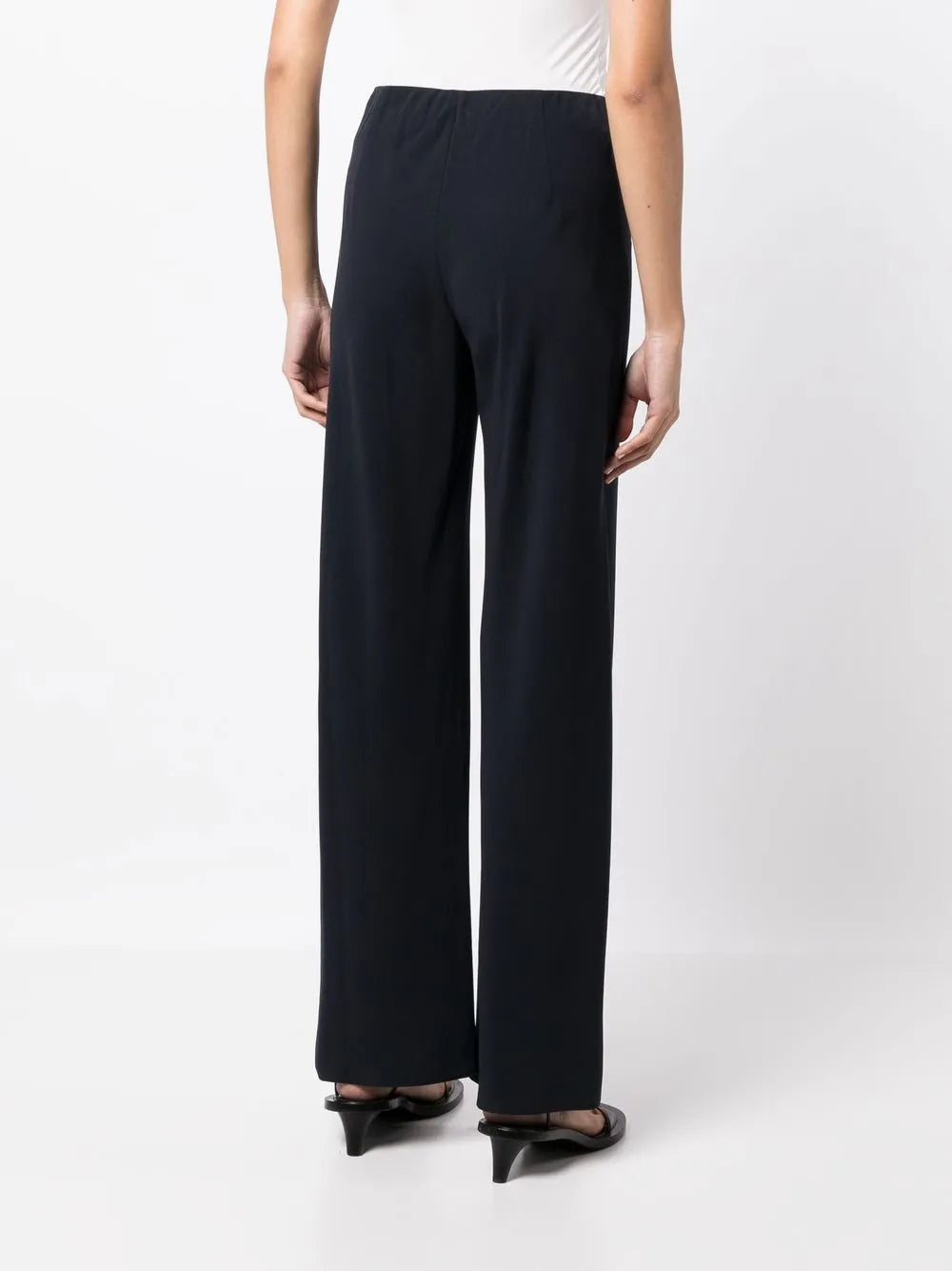 Elasticated high-waisted trousers-VINCE-Verso
