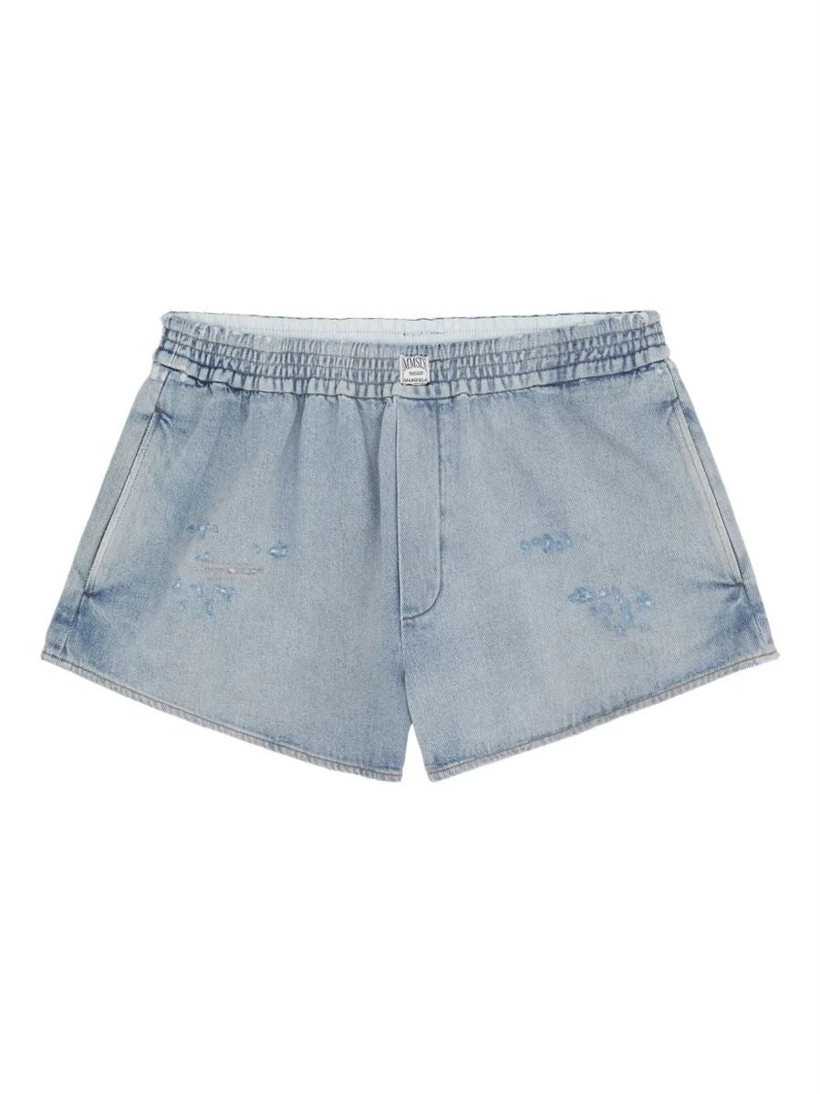 Elasticated-waist shorts-MM6-Verso