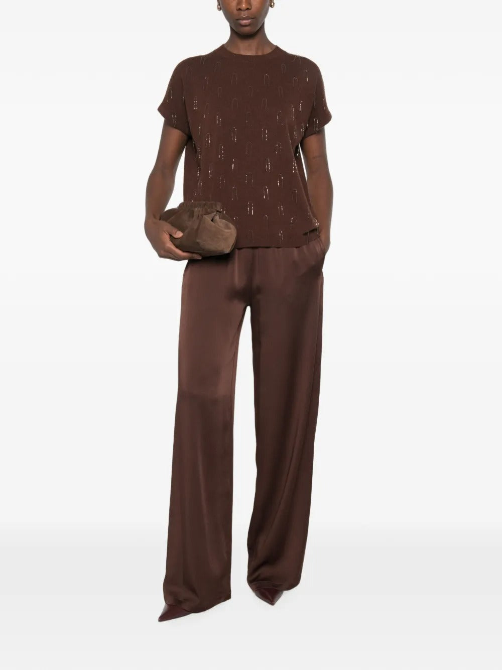 Elasticated-waist trousers-FABIANA FILIPPI-Verso