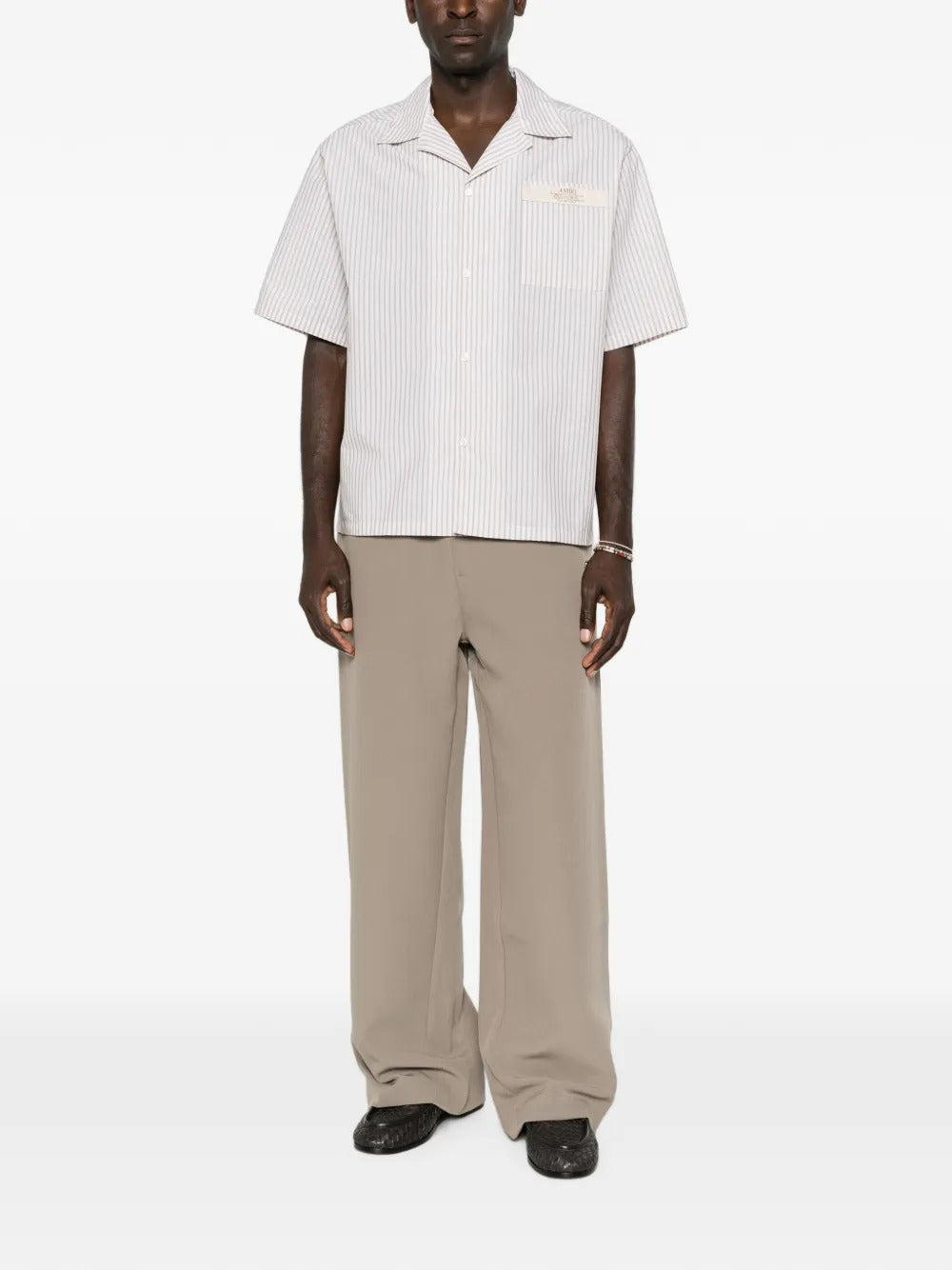 Elasticated-waistband logo-patch trousers-AMIRI-Verso