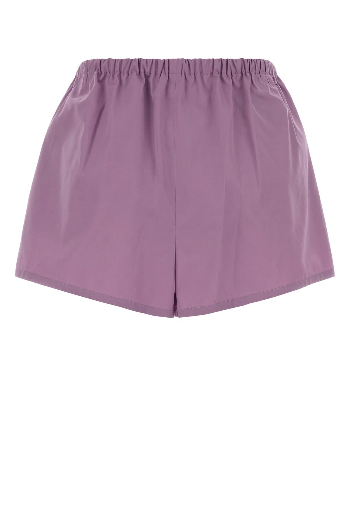 Elasticated-Waistband Pocket Cotton Shorts-PRADA-Verso