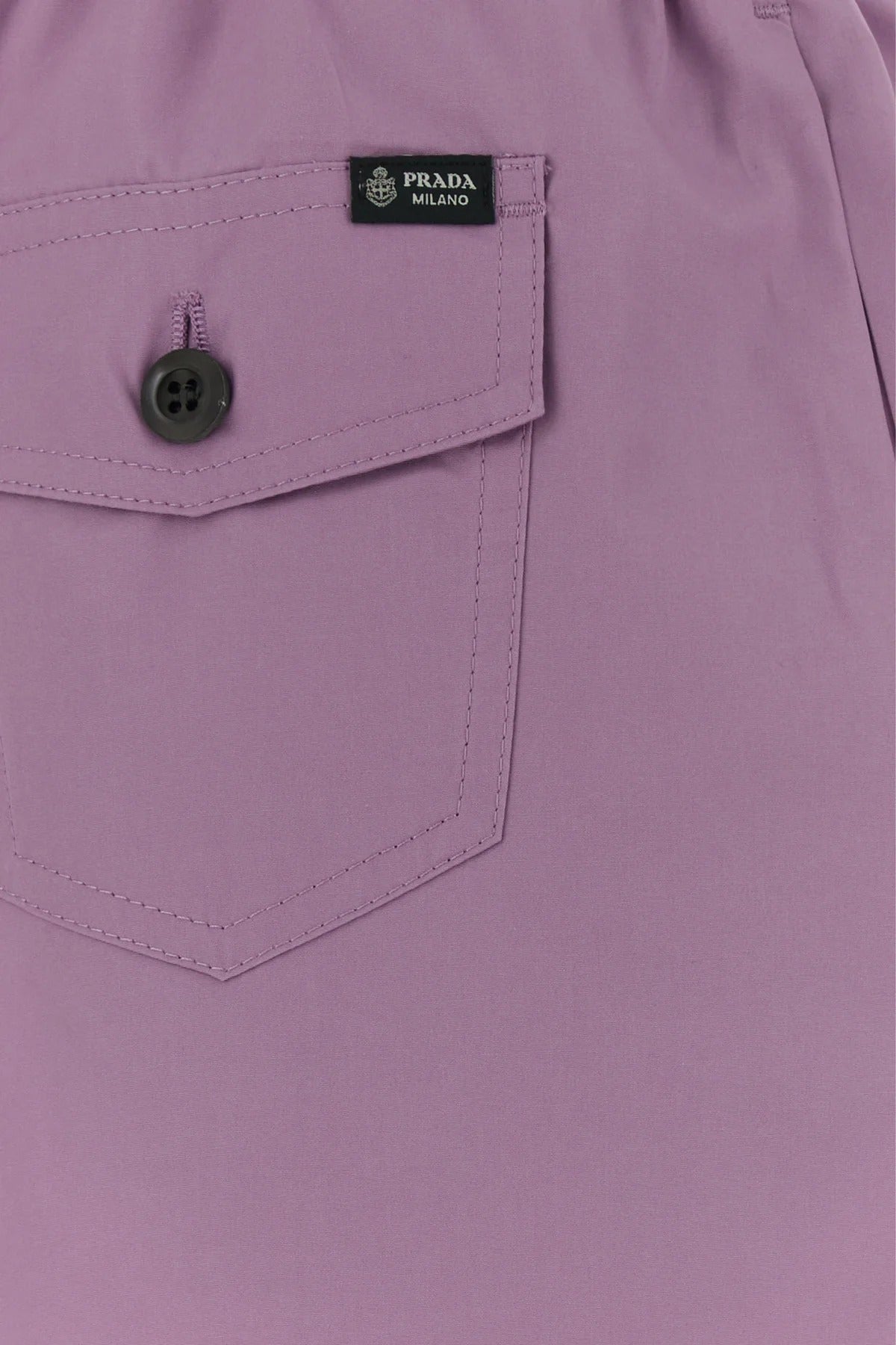 Elasticated-Waistband Pocket Cotton Shorts-PRADA-Verso
