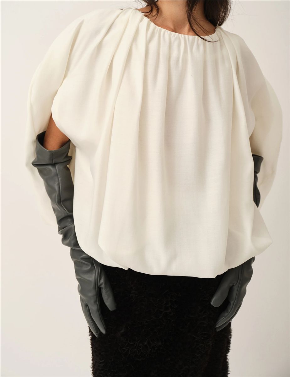 Eleanor bubble top cream-THE GARMENT-Verso