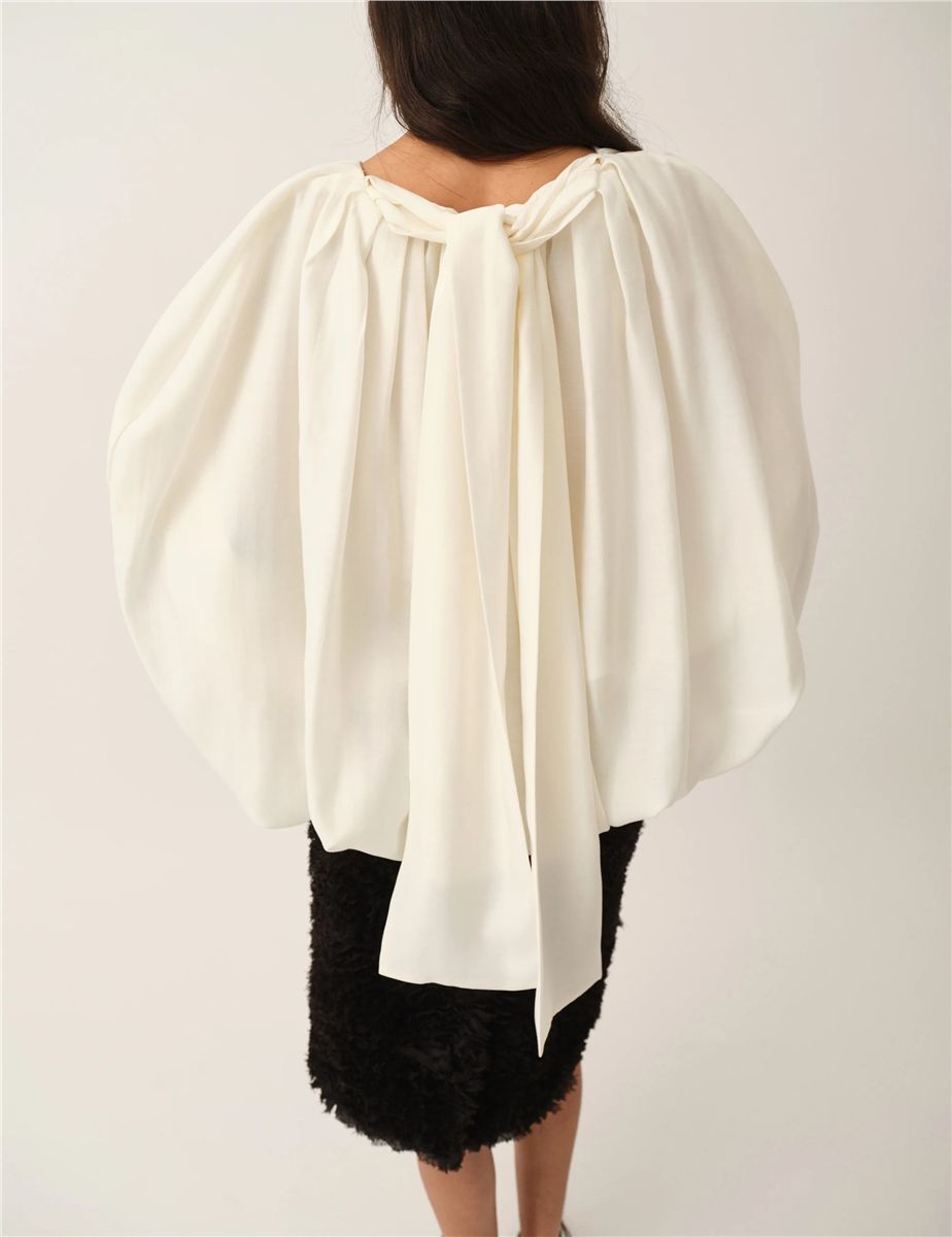 Eleanor bubble top cream-THE GARMENT-Verso