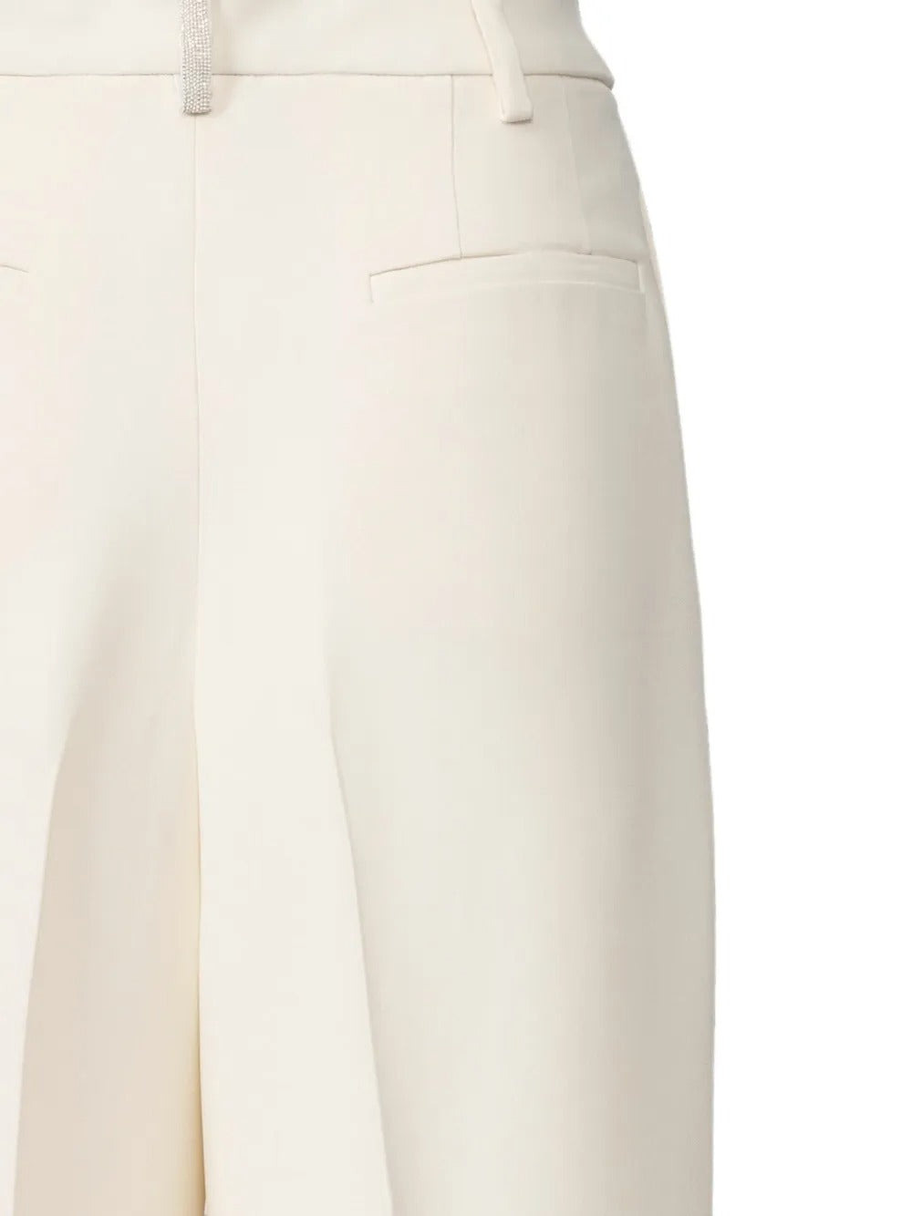 Embellished belt-loop wide-leg trousers-FABIANA FILIPPI-Verso
