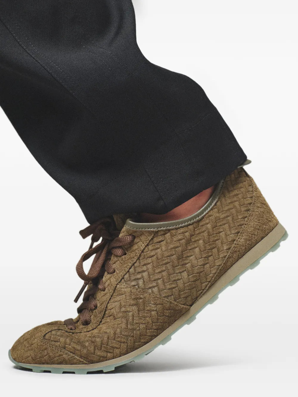 Embossed lace-up trainers-JACQUEMUS-Verso