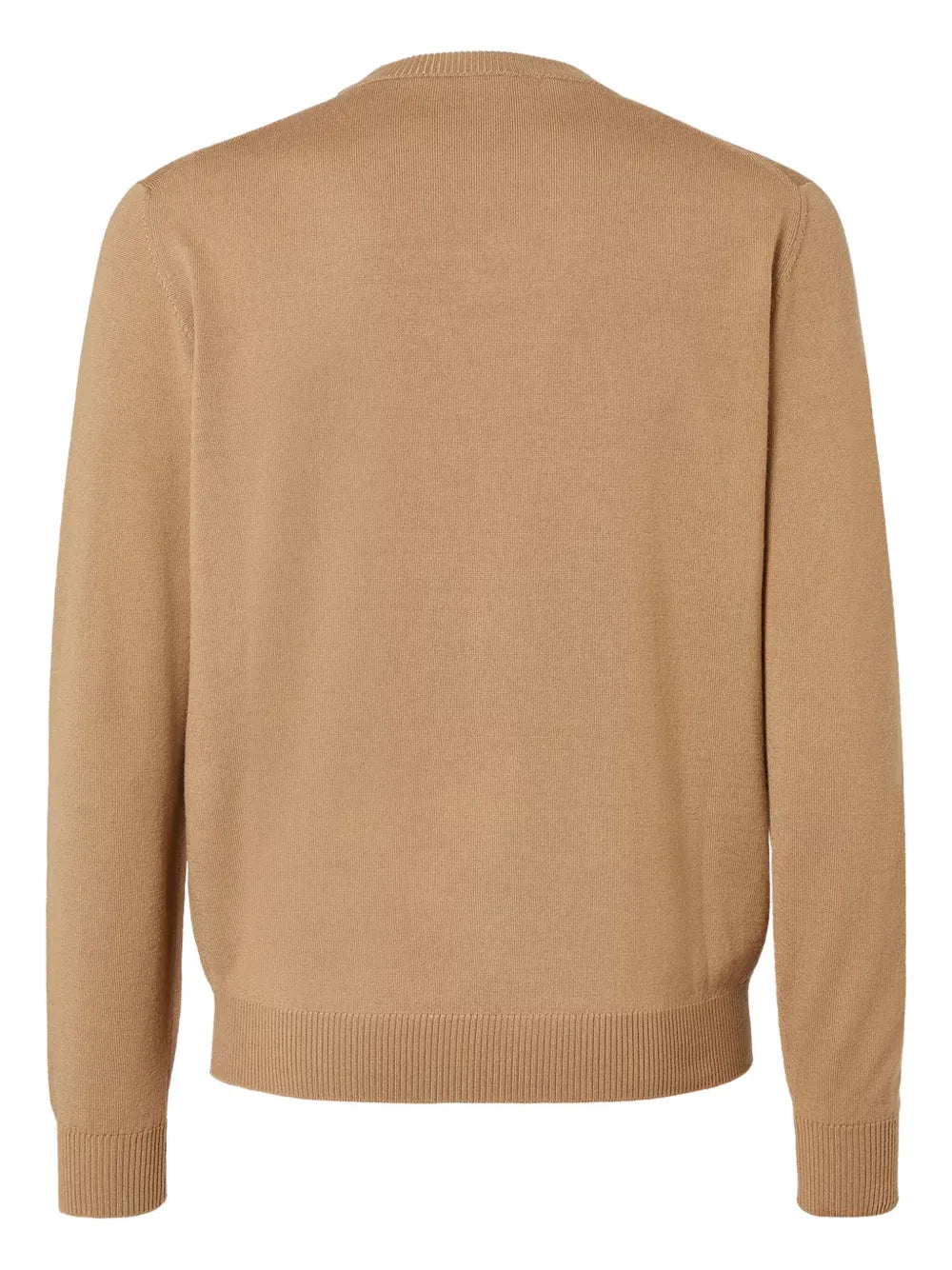 Embossed-logo wool sweater-FENDI-Verso