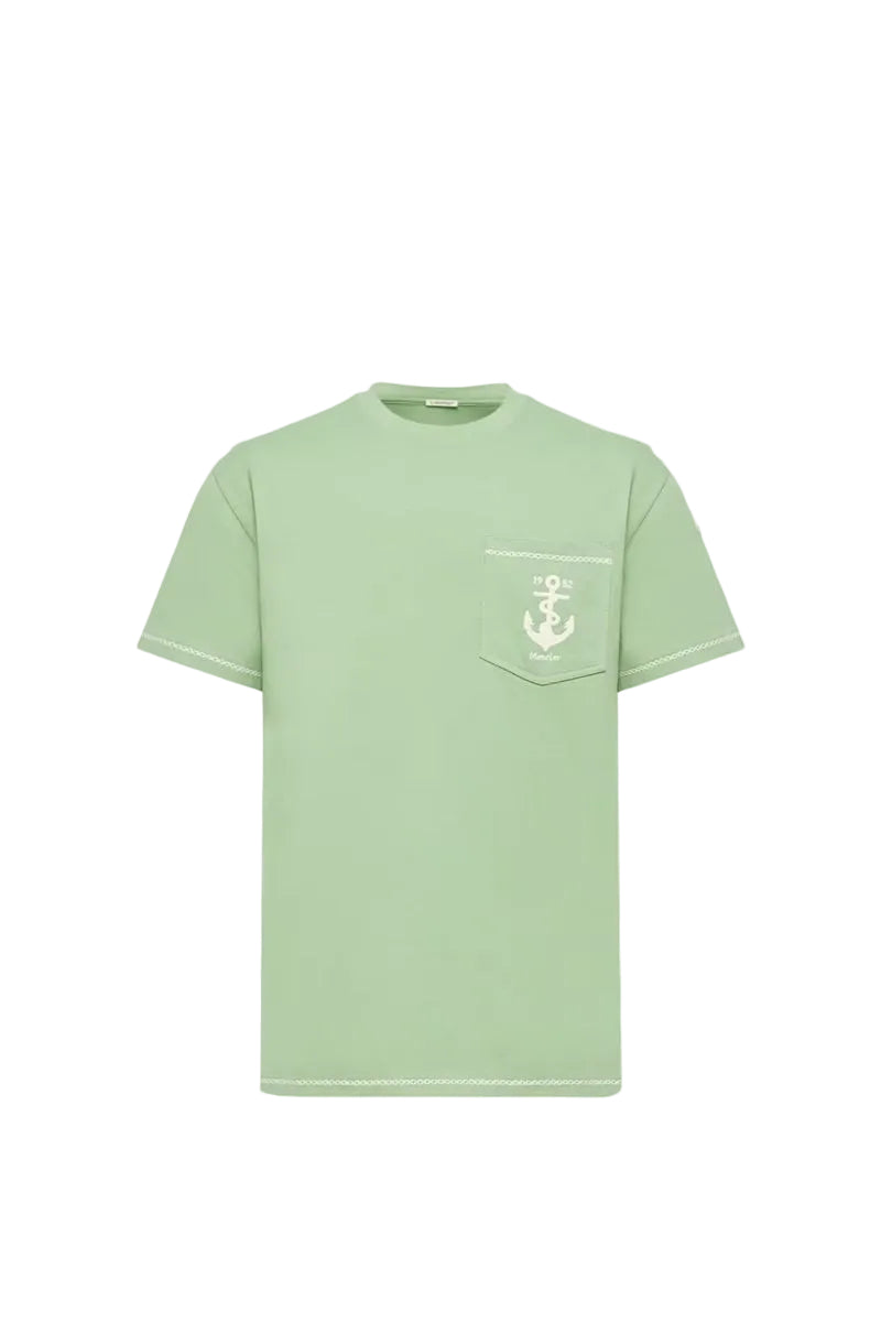 Embroidered anchor cotton t-shirt-MONCLER-308845-S-Verso
