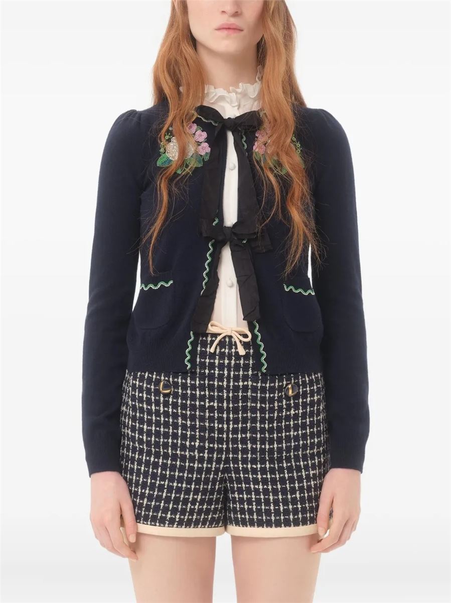 Embroidered Cardigan-VALENTINO-Verso
