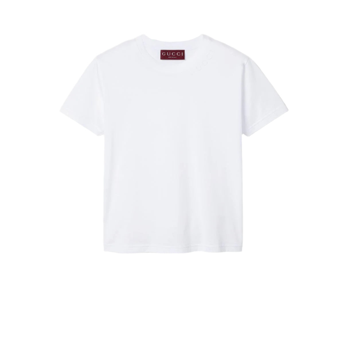EMBROIDERED COTTON JERSEY T-SHIRT-GUCCI-Verso