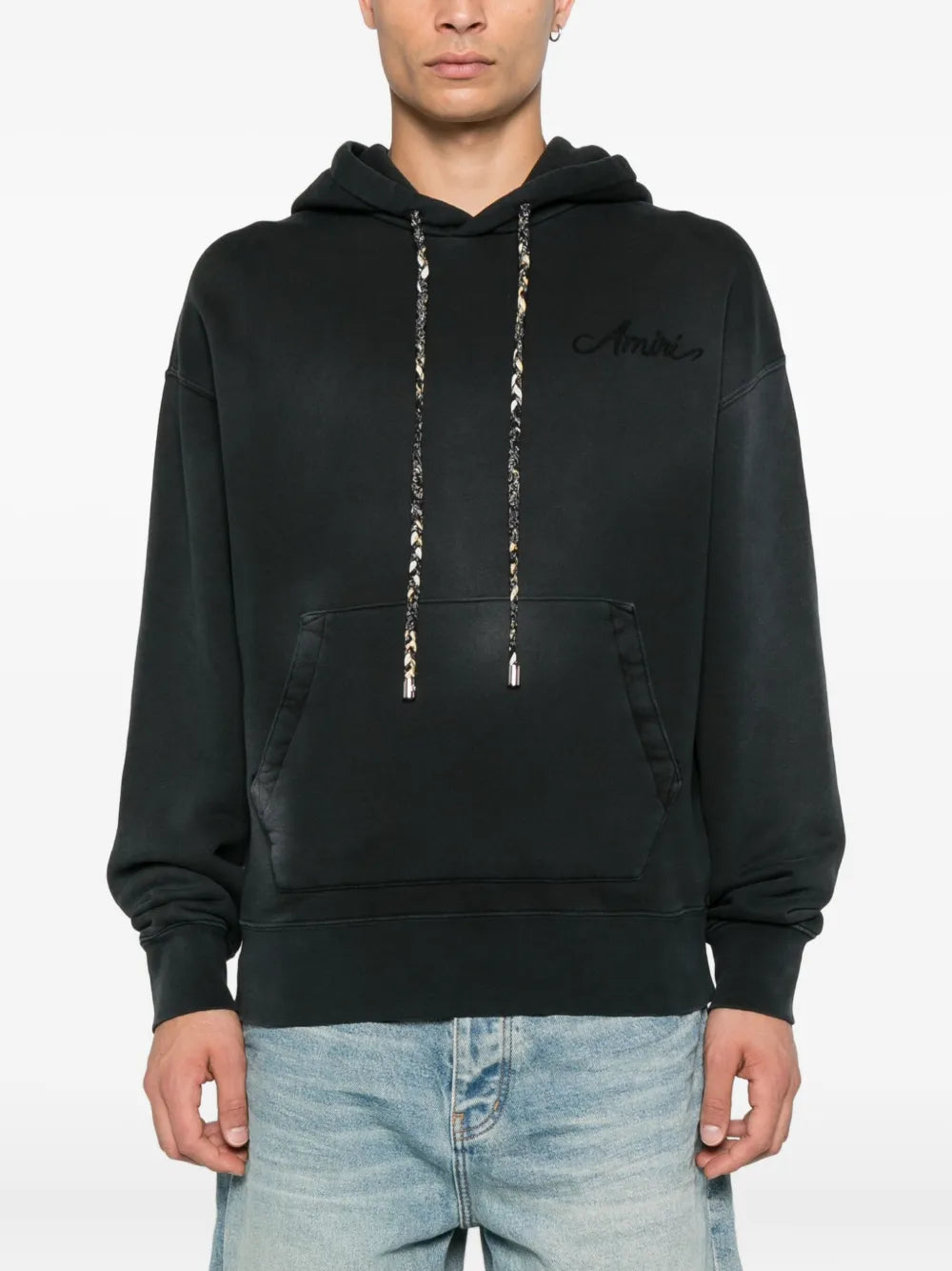 Amiri embroidered drawstring hoodie-AMIRI-Verso