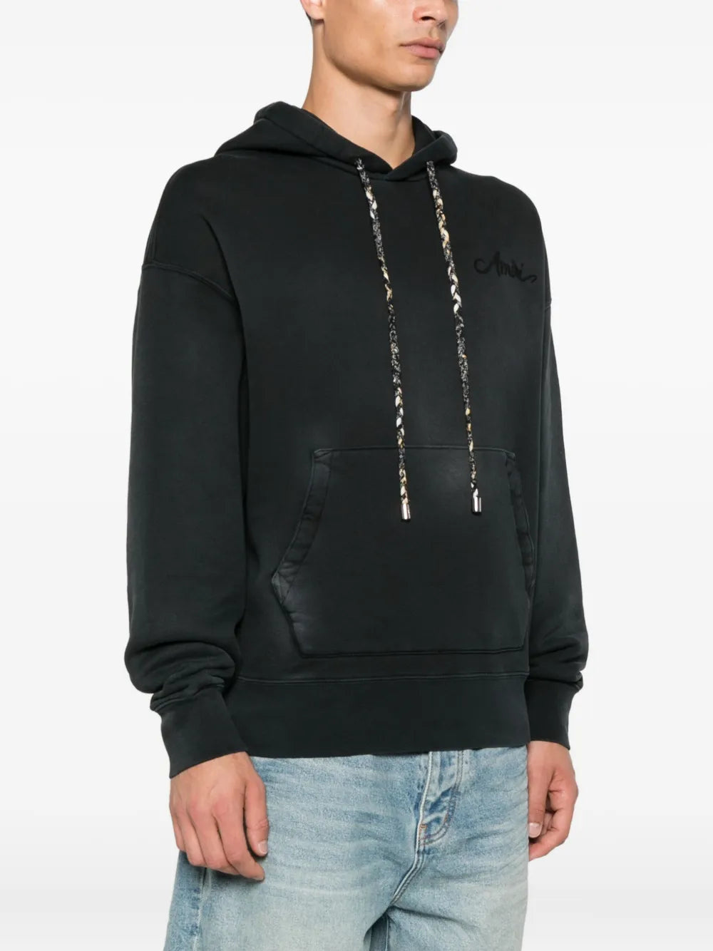 Amiri embroidered drawstring hoodie-AMIRI-Verso