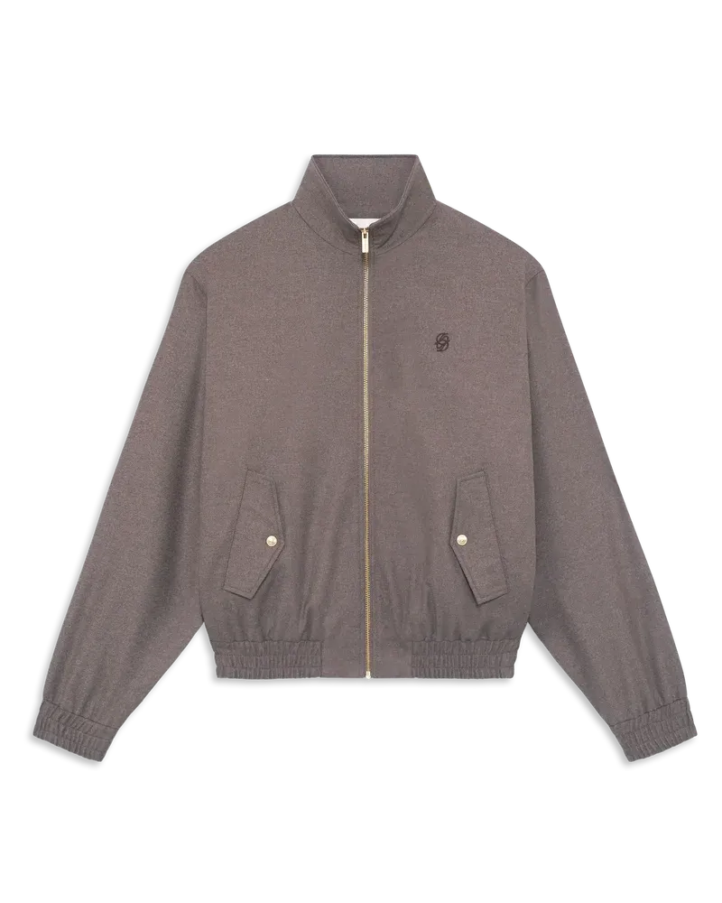 Embroidered flannel track jacket-DRÔLE DE MONSIEUR-310937-S-Verso