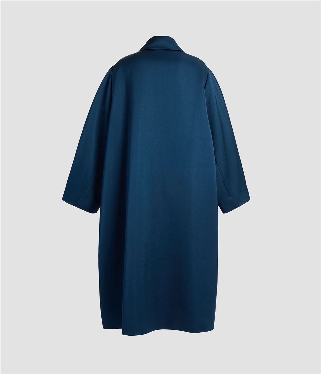 Embroidered heavy satin coat-ERDEM-Verso