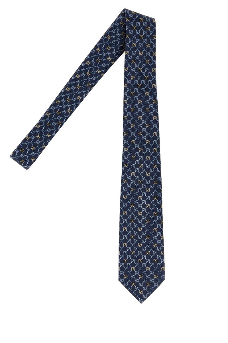 Embroidered jacquard tie-GUCCI-Verso