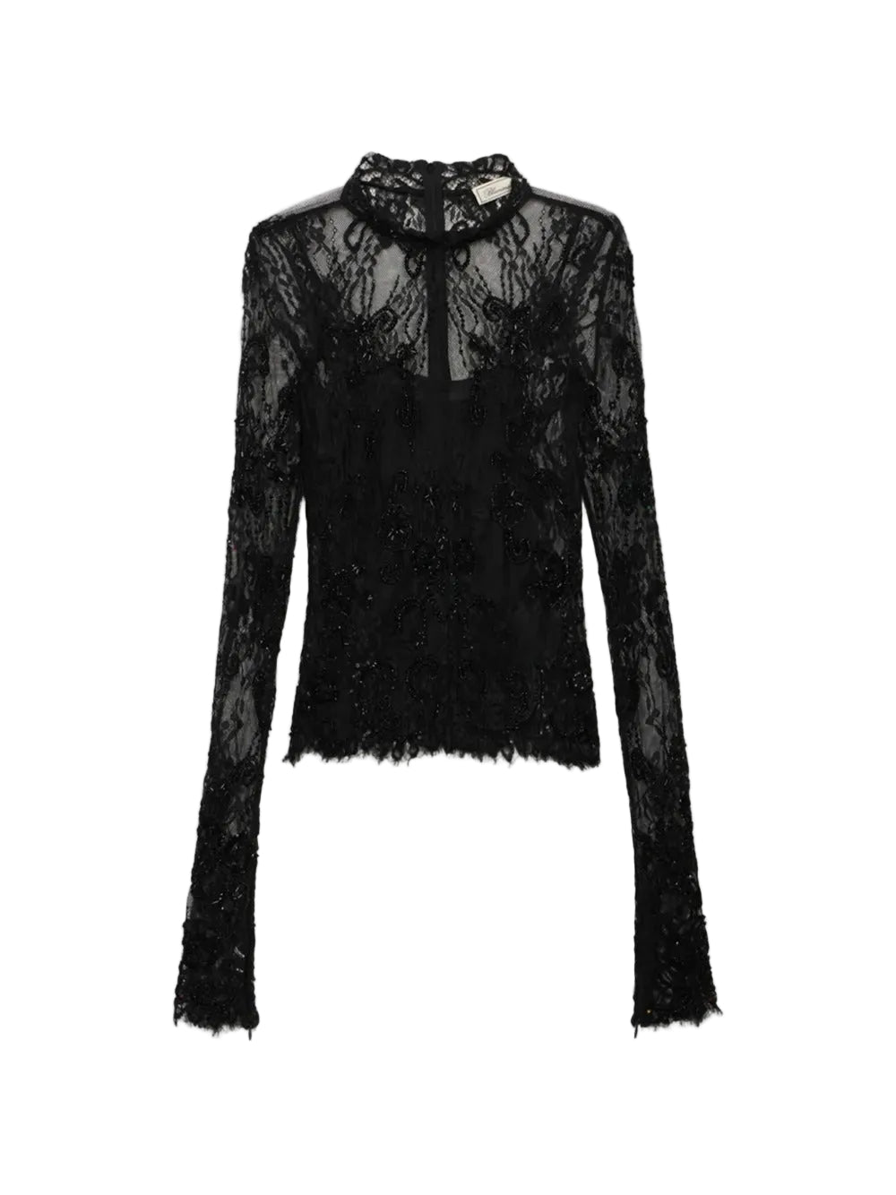 Embroidered lace sweater-BLUMARINE-Verso