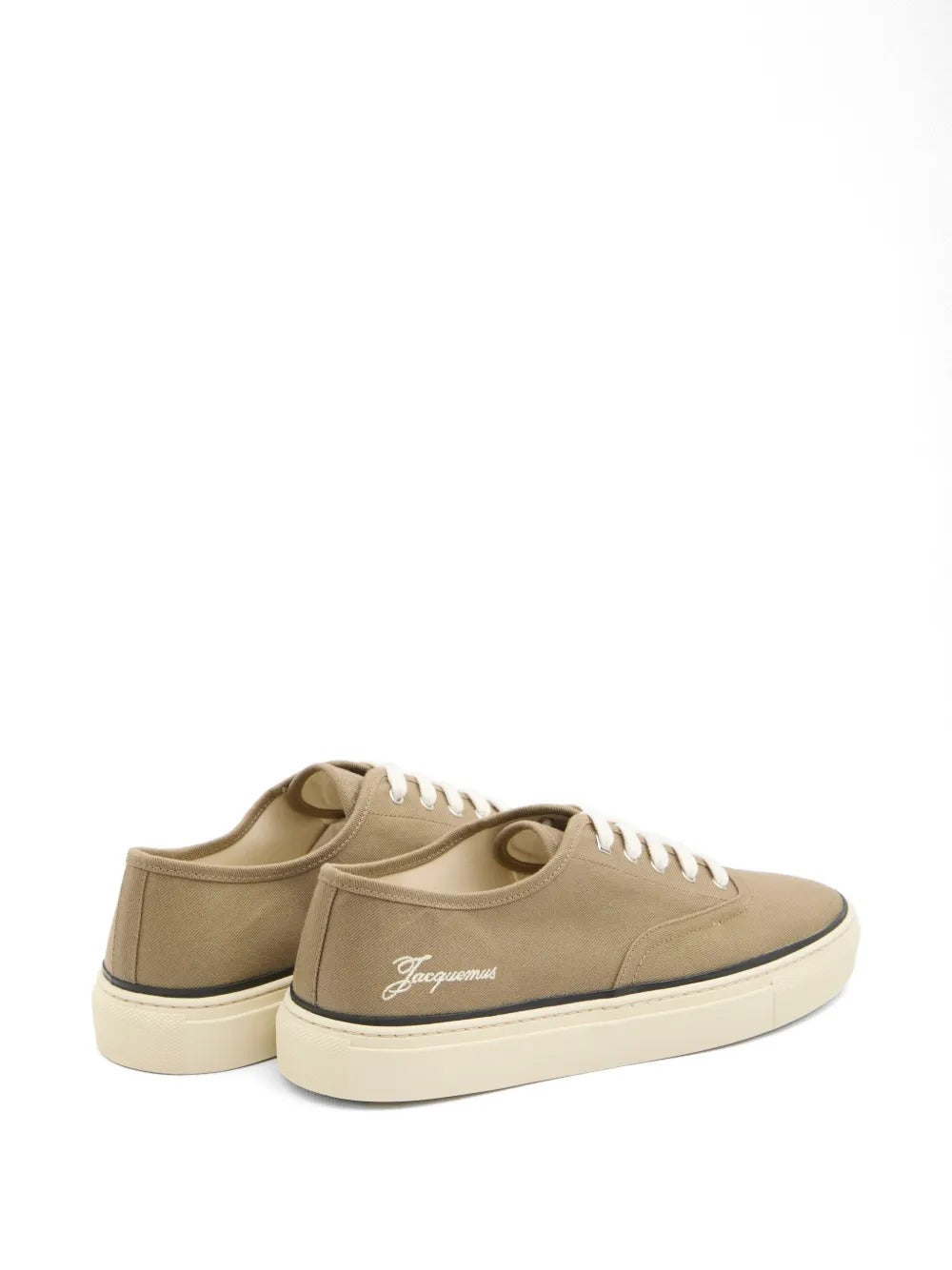 Embroidered logo lace-up sneakers-JACQUEMUS-Verso