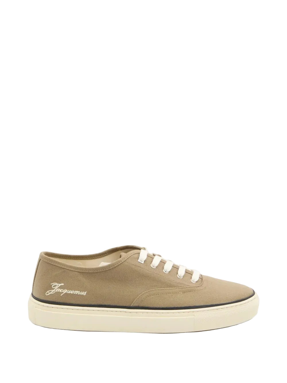 Embroidered logo lace-up sneakers-JACQUEMUS-Verso