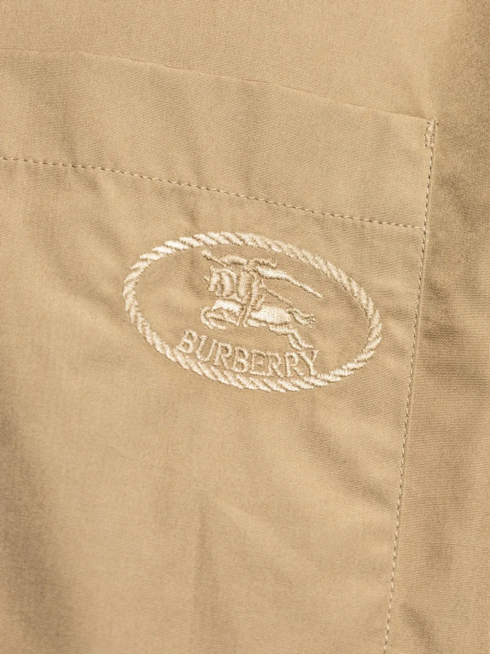 Embroidered-logo pocket shirt-BURBERRY-Verso