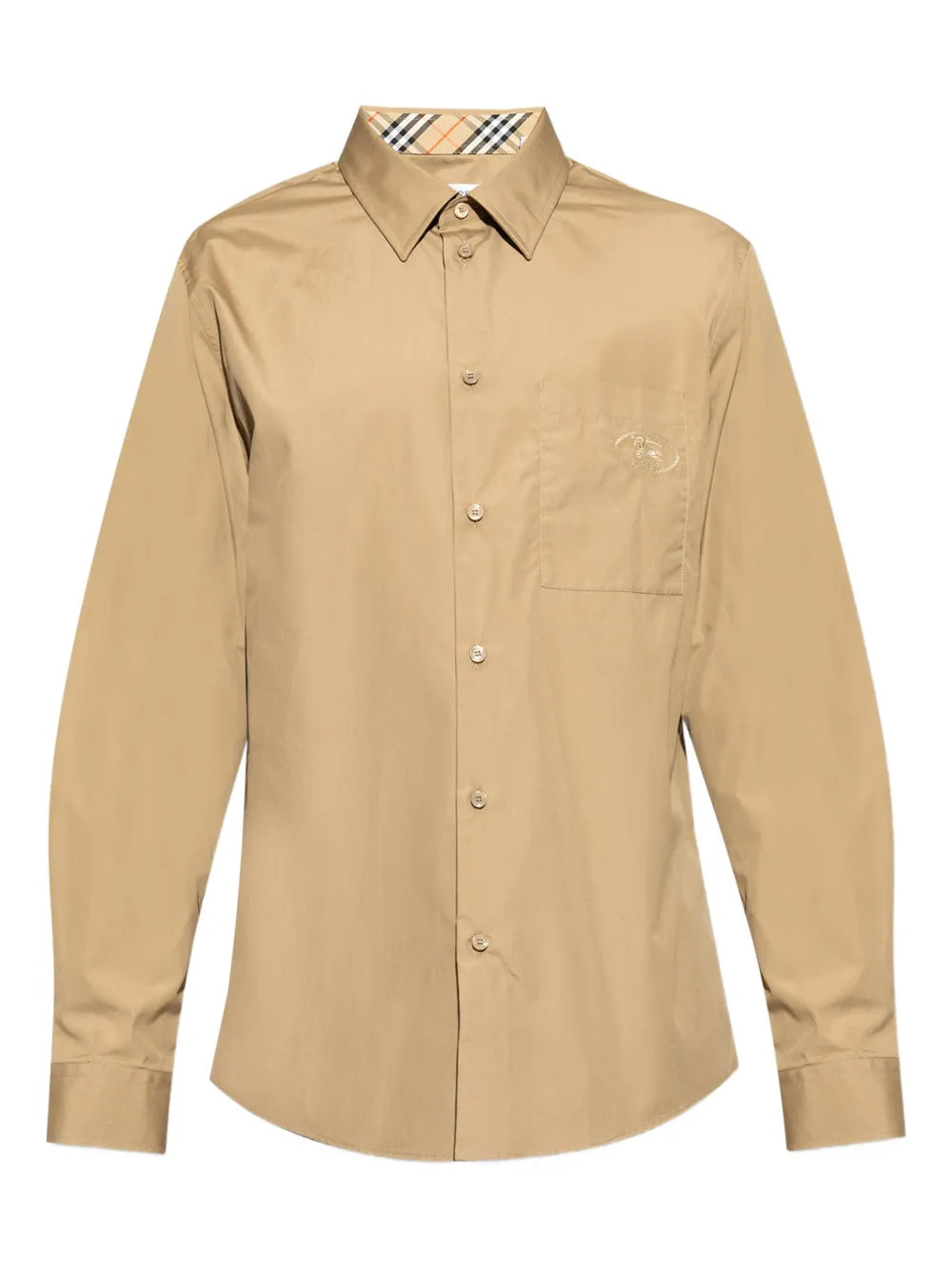 Embroidered-logo pocket shirt-BURBERRY-Verso