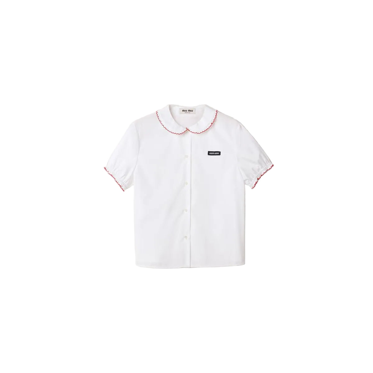 Embroidered poplin shirt-MIU MIU-309369-38-Verso
