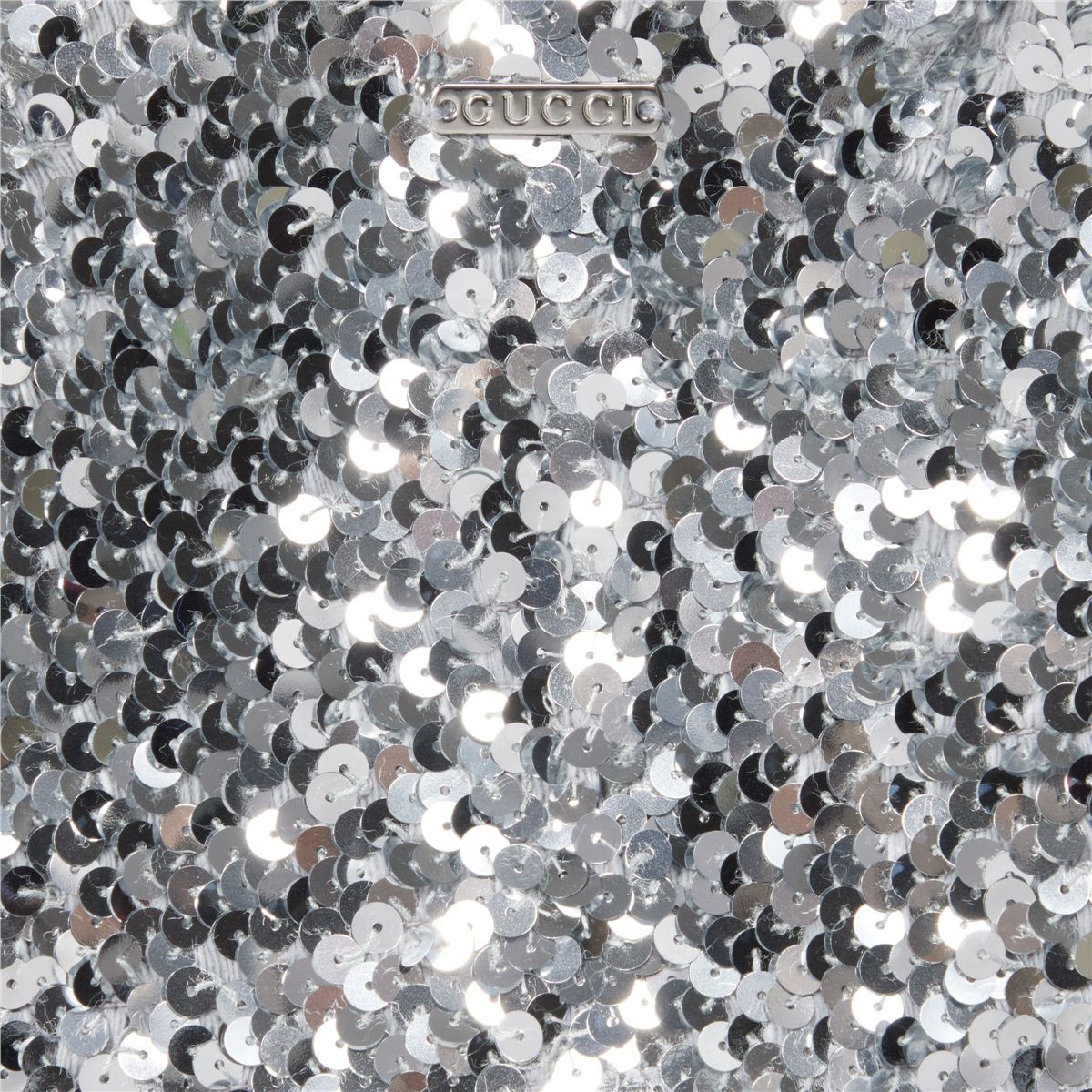 Embroidered sequin elastic fabric dress-GUCCI-Verso