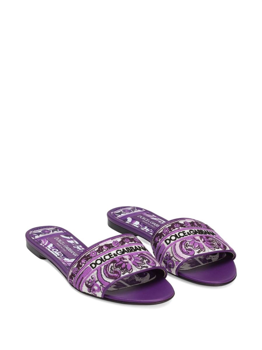 EMBROIDERED SLIDES-DOLCE & GABBANA-Verso