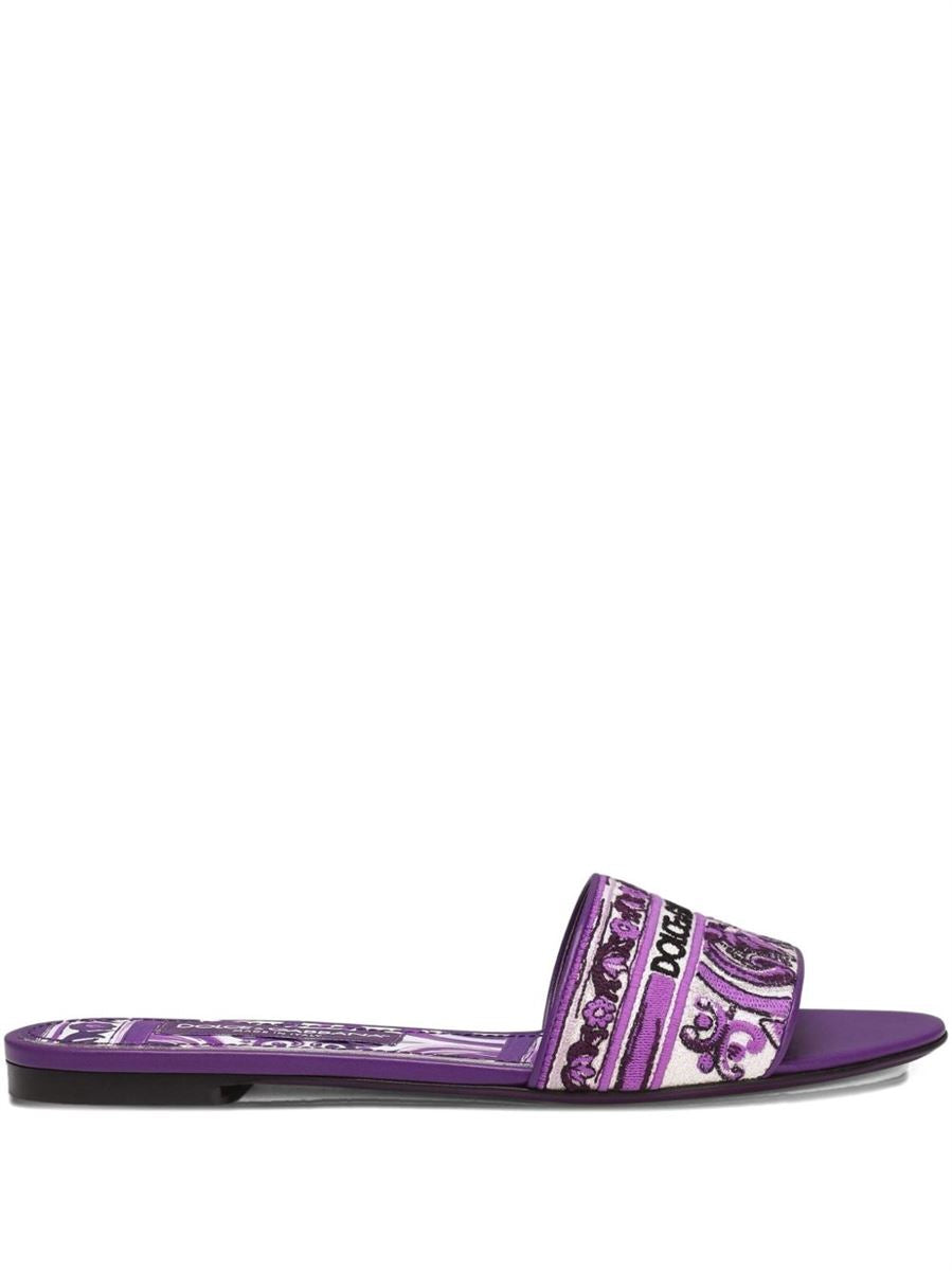 EMBROIDERED SLIDES-DOLCE & GABBANA-Verso